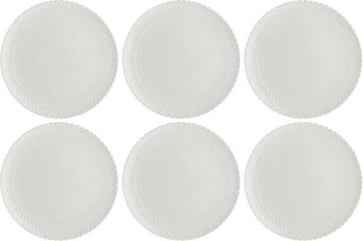 Produktbild La Porcellana Bianca Set mit 6 Momenti Speisetellern - Weiss 26 cm