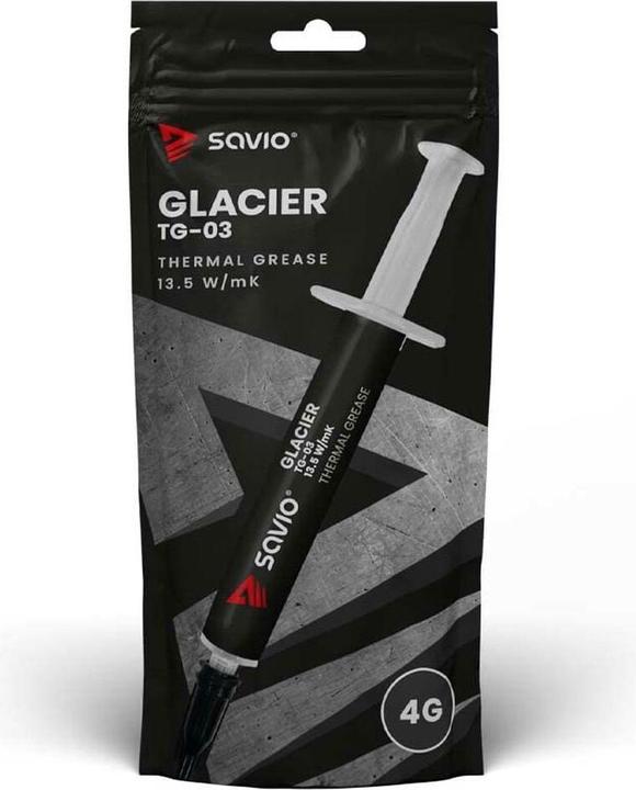 Immagine prodotto Savio Pasta termoconduttiva GLACIER TG-03 Pasta termoconduttiva 13,5W (13.40 W/m K, 4 g)