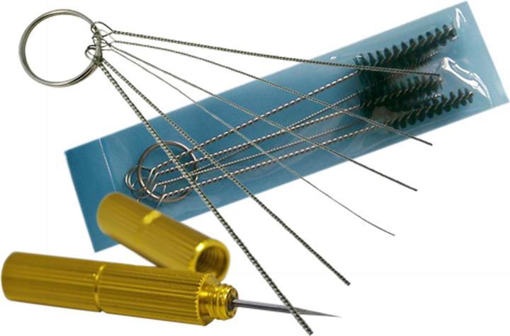Actual product image Wiltec Airbrush Cleaning brushes set and needle set