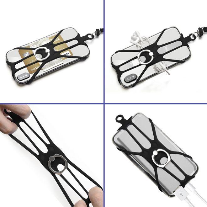 Immagine prodotto MU Style Catena universale del telefono cellulare del silicone con la funzione del supporto