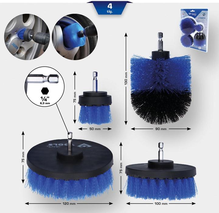 Immagine prodotto Brilliant Tools Set di accessori per spazzole