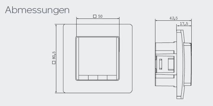 Image du produit Eberle Controls Eberle FIT np 3F bl Thermostat d'ambiance encastré 10 à 40°C
