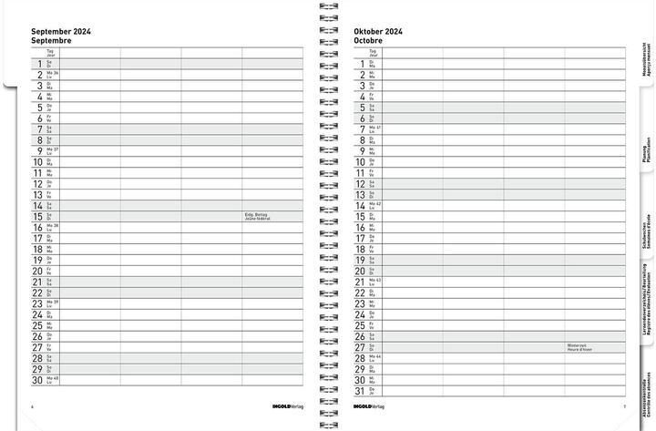 Produktbild Agenda Edition Spiral Flex (23 x 30.5 cm, Deutsch, Französisch)