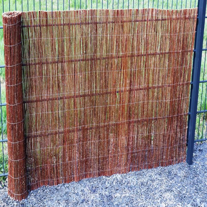 Produktbild Aquagart Weidenmatte 25m x 150 cm I Sichtschutzmatte aus Weiden Natürlicher Sichtschutz für Garten