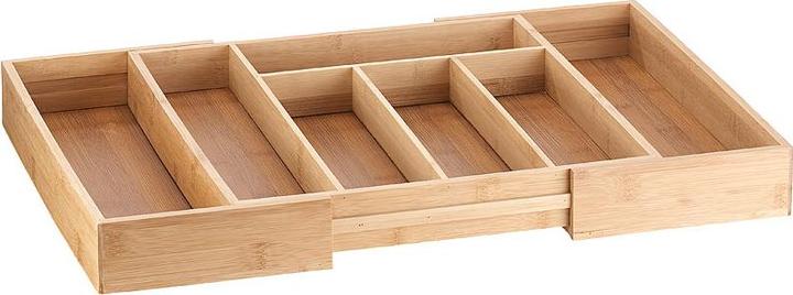 Image du produit Rosenstein & Söhne Lot de 2 range-couverts variables en bambou