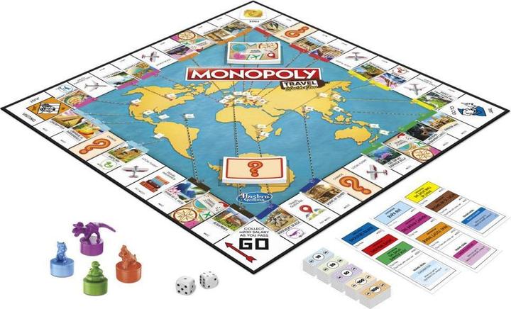 Immagine prodotto Hasbro Gaming Travel World Tour Monopoly Travel World Tour Gioco da tavolo Famiglia (Finlandese)