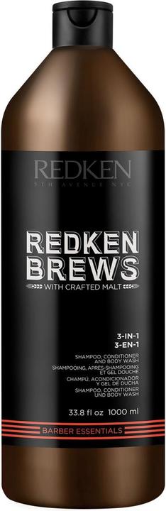 Produktbild Redken Brews 3-In-1 (1000 ml, Flüssiges Shampoo)
