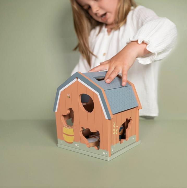 Actual product image Little Dutch Wooden moulding game Little Farm