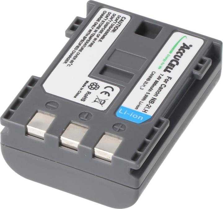 Produktbild AccuCell Akku passend für Canon NB-2LH, NB-2L Li-Ion, 800mah
