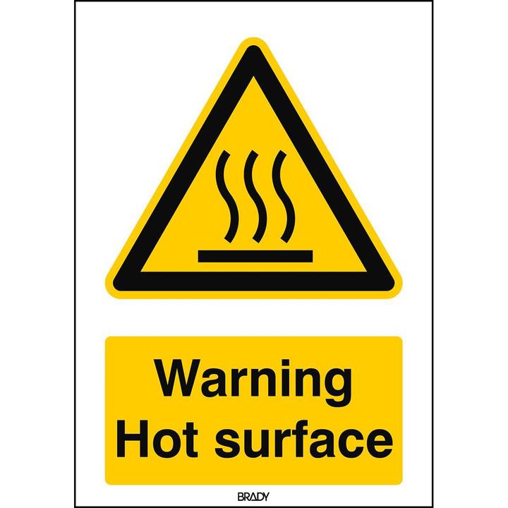 Immagine prodotto Brady Cartello ISO 7010 - Avviso di caldo