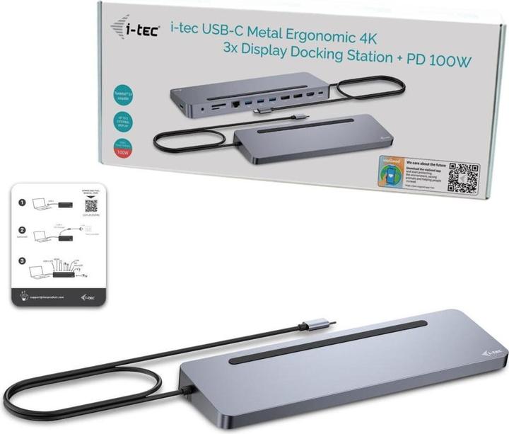 Produktbild i-tec USB-C Metal Ergonomic (USB-C, 11 Ports)