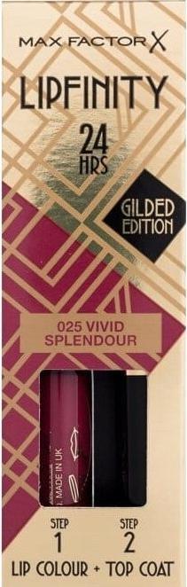 Actual product image Max Factor Lipfinity 24HRS Lip Colour (025 Vivid Splendour)