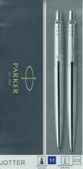 Actual product image Parker Pen Writing utensil set JOTTER stainless steel C.C. Content: 1 biros, line width: M, stroke colour: blue (Silver, 1 x)
