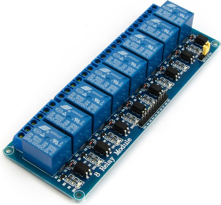 Actual product image Purecrea 8-channel relay module