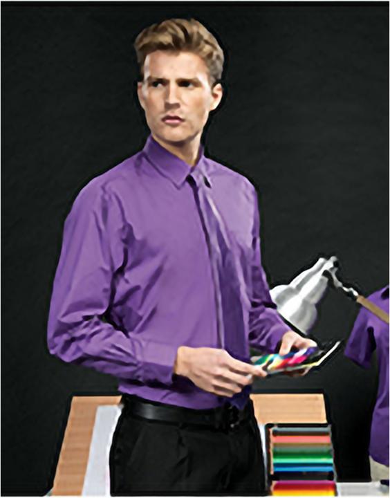 Actual product image Premier Poplin shirt Long-sleeved work shirt (44)