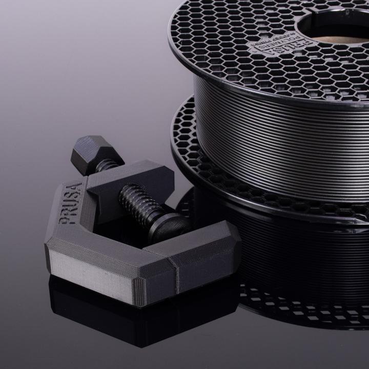 Actual product image Prusa Prusament PETG Matte Black 1kg (PETG, 1.75 mm, 1000 g, Black)