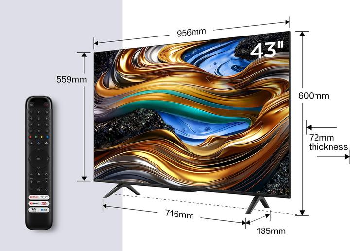 Actual product image TCL 43P755 (43", LED, 4K, 2024)