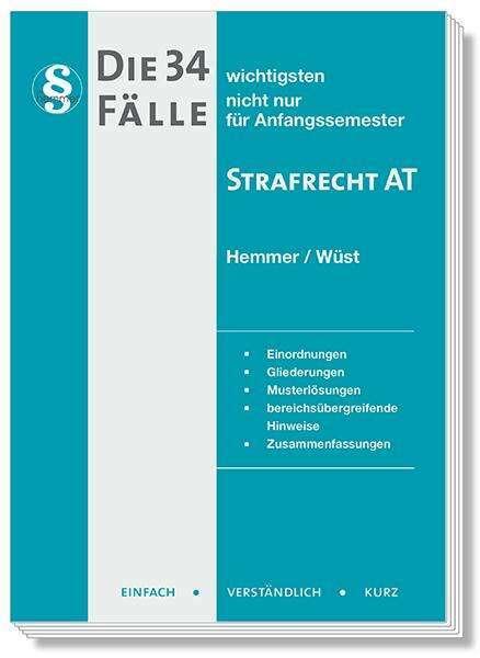 Actual product image Die 34 wichtigsten Fälle Strafrecht AT (German, Achim Wüst, Bernd Berberich, Karl-Edmund Hemmer, 2024)