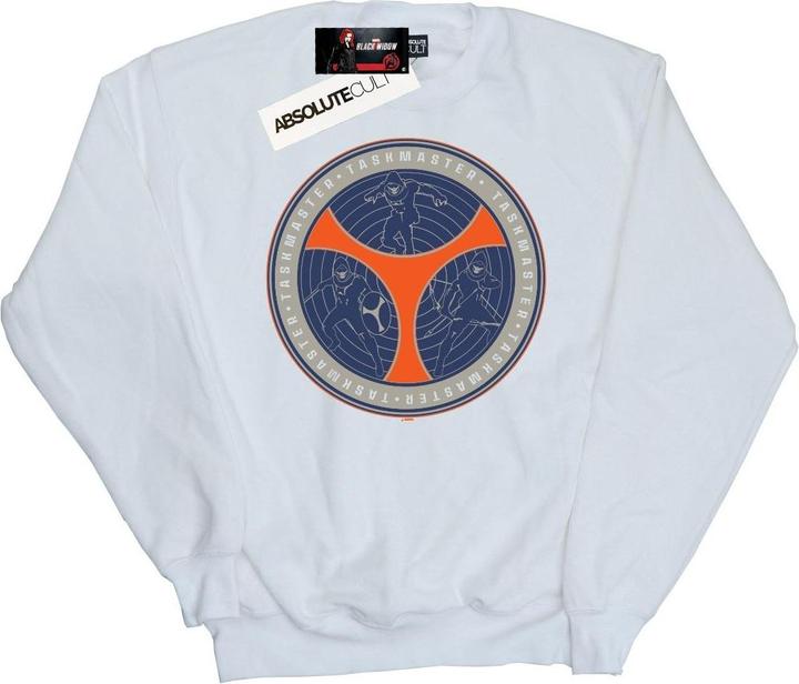 Actual product image Boys Black Widow Movie Taskmaster Shield Poses Sweatshirt (128)
