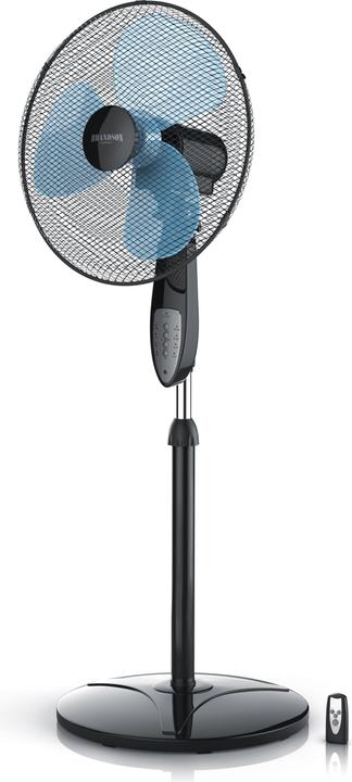 Brandson Ventilateur sur pied, 42 cm Ø, ventilateur sur pied, télécommande, inclinable 30°, 50W, oscillation (57 dB)
