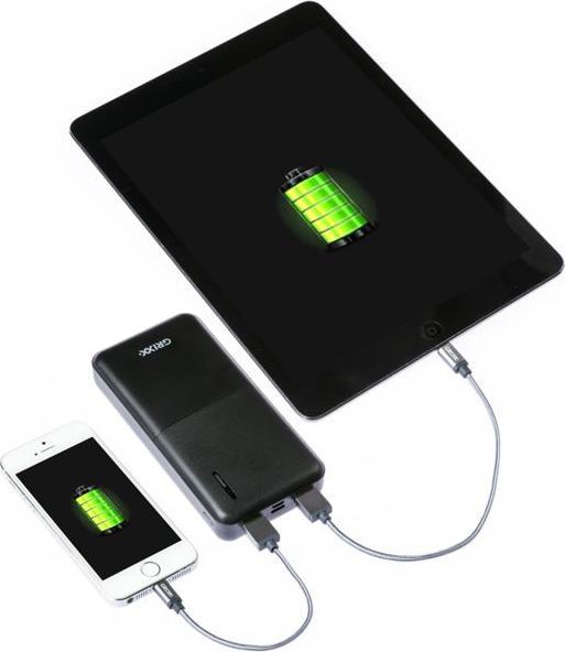 Actual product image Grixx Powerbank 15000mAh Power Delivery Micro USB & USB-C Black (15000 mAh, 55.50 Wh)