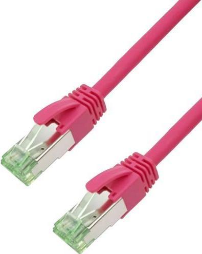 Actual product image Nambo Kupfer-Patchkabel Cat.6a S/FTP (ISO/IEC) LSZH High Quality erika violett 0,30 m (PiMF, CAT6, 0.30 m)