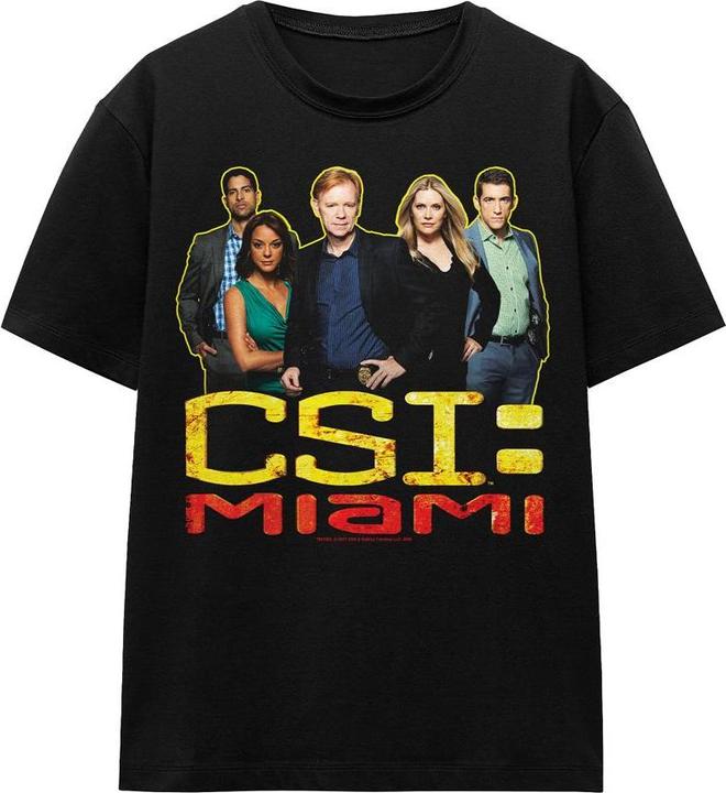 Actual product image CSI: Miami Unisex Adult Cast T-Shirt (L)