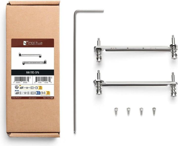 Actual product image Noctua NM-TR5-SP6 upgrade kit for processor cooler socket SP6, TR5 (25 mm)