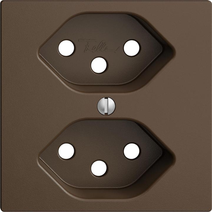 Feller Set de recouvrement prise 2xT13 coffee