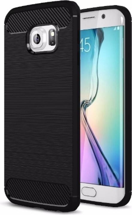 Immagine prodotto Screenguard Samsung Galaxy S6 Edge Cover Carbon Brushed Soft TPU (Samsung Galaxy S6 Edge)