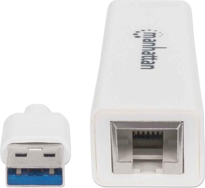 Immagine prodotto Manhattan Adattatore da USB a Ethernet (USB, RJ45 (1x))