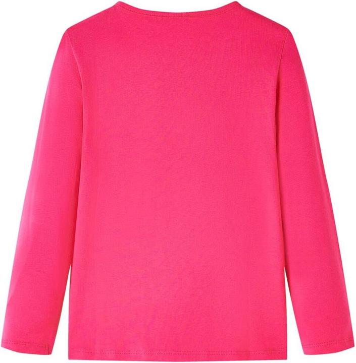 Actual product image VidaXL Children's long-sleeved shirt bright pink 140,Material: 95 % cotton (140)