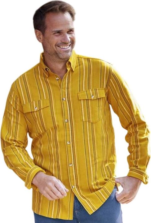 Actual product image Atlas For Men Mens Striped Flannel Shirt (L)