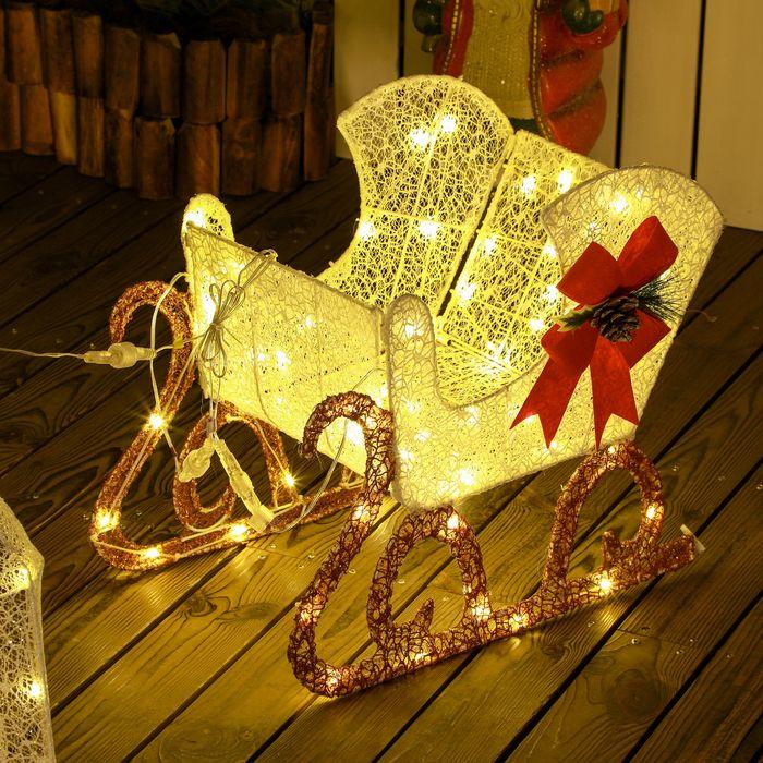 Produktbild Swisshandel24 LED Rentier und Schlitten Weihnachtsdeko mit 170 Lichtern für Indoor, Outdoor