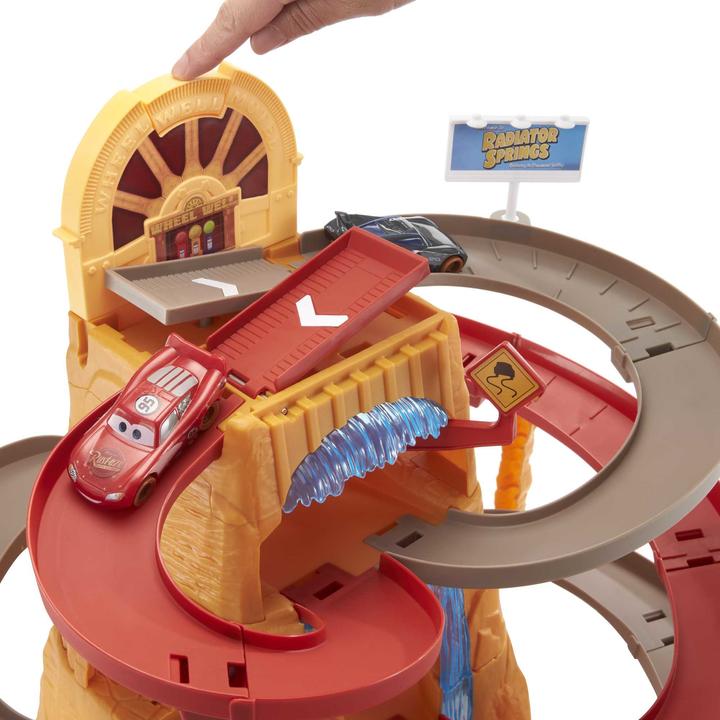 Actual product image Disney Cars Radiator Springs Mountain Race Playset