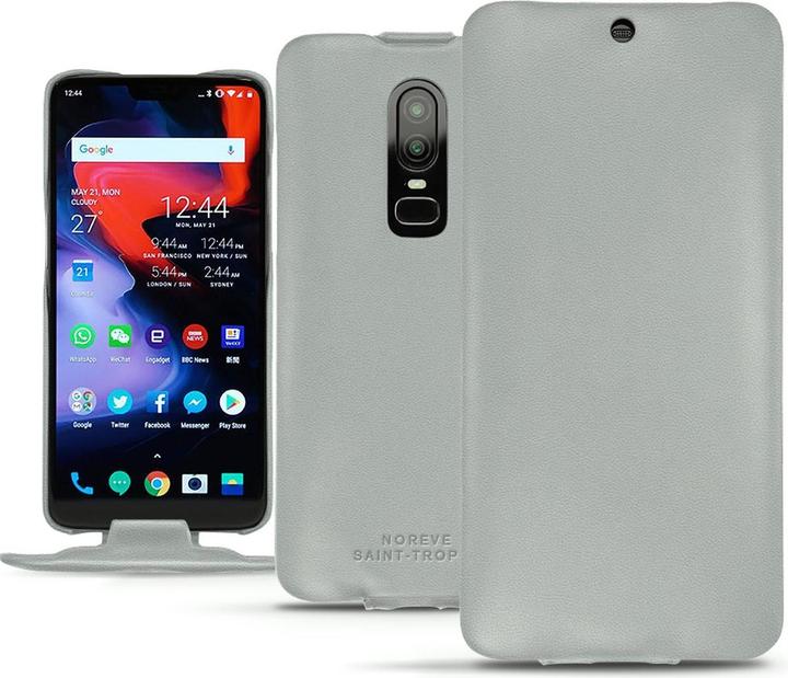 Actual product image Noreve Leather cover vertical (OnePlus 6)