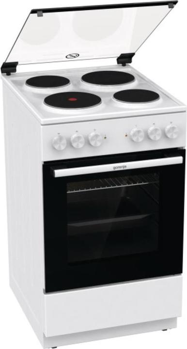 Actual product image Gorenje GE5 A22 WH ws Free-standing cooker A 50cm 4 hotplates 70L 6heating modes
