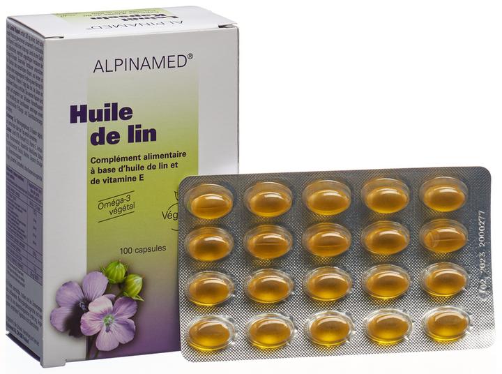 Produktbild Alpinamed Leinöl Kapseln (100 Stück, Kapseln, 112 g)