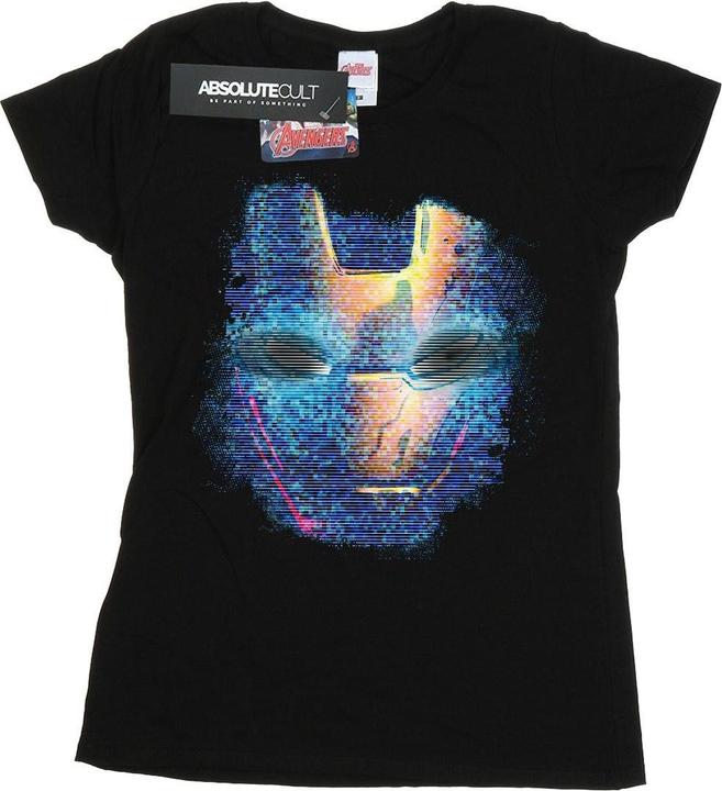 Image du produit - T-shirt IRON MAN DISTRESSED HEAD - Femme (S)