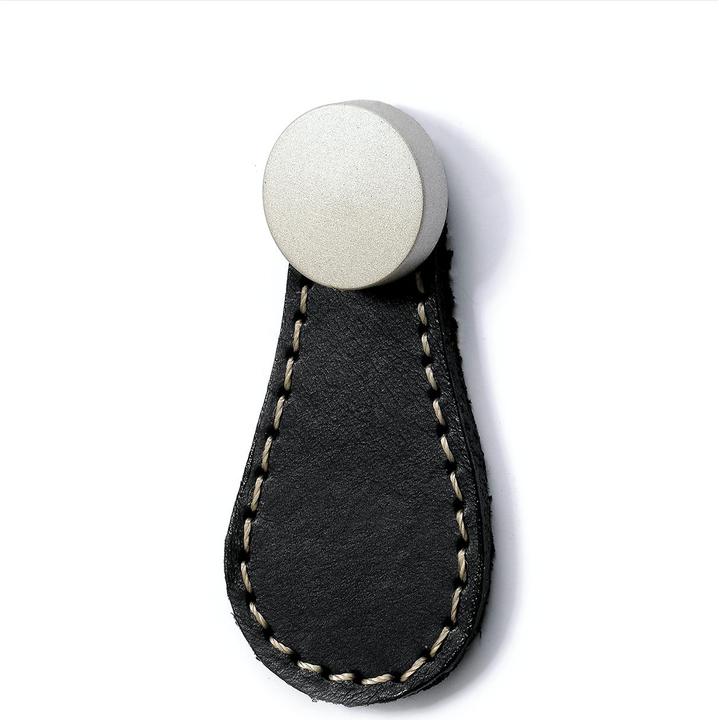 Image du produit Hettich Knopf Galati Leder schwarz