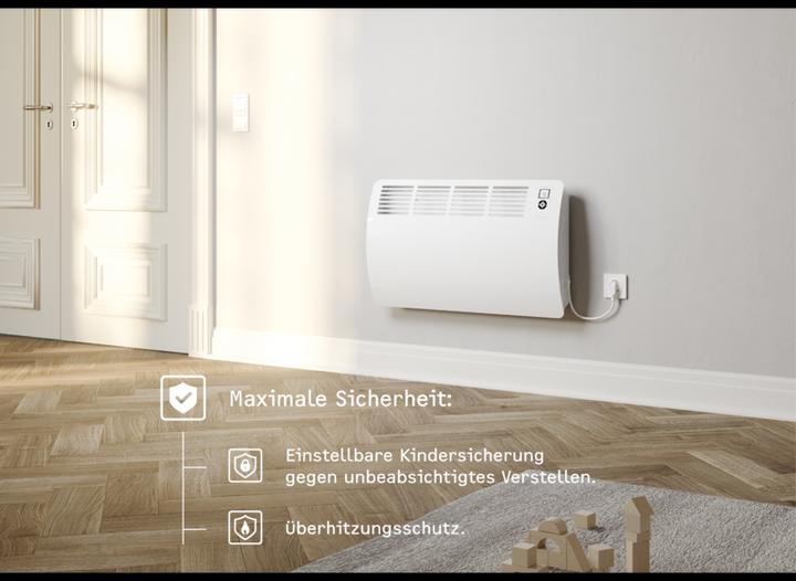 Produktbild Stiebel Eltron CON 20 Premium, 2,0 kW Wandkonvektor für ca. 25 m², VDE geprüft (2000 W)