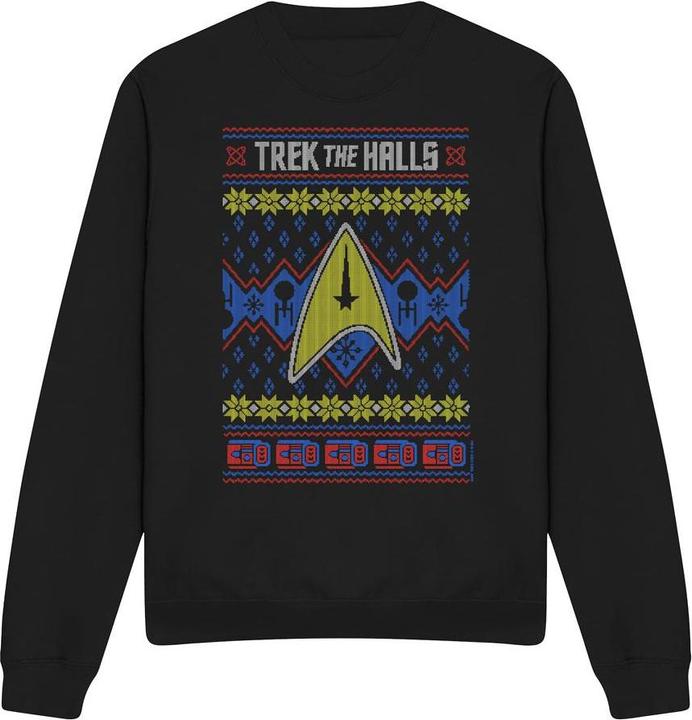 Trek the Halls Ugly Sweatshirt weihnachtliches Design