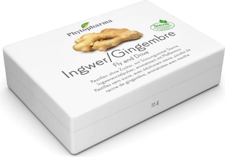Produktbild Phytopharma Fly and Drive Ingwer und Pfefferminz (40 Stück, Bonbon, 80 g)