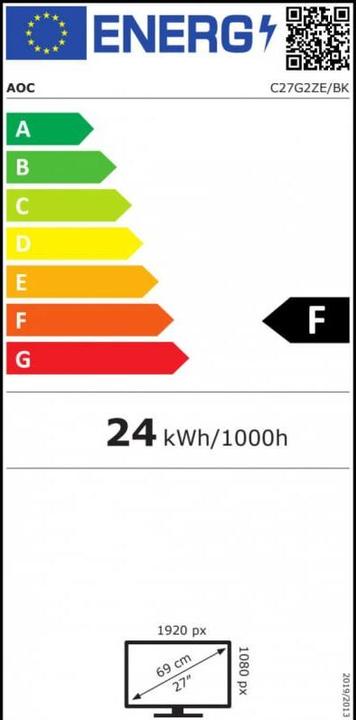 Energie-Label AOC C27G2ZE/BK (1920 x 1080 Pixel, 27")