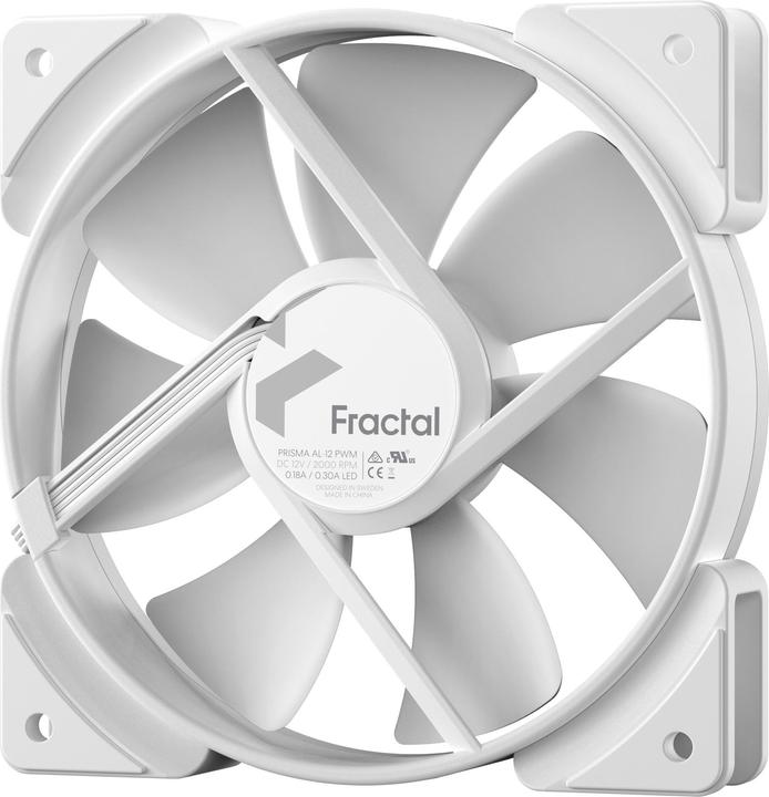 Actual product image Fractal D. Prism AL-12 ARGB PWM White FD-FAN-PRI-AL12-PWM-WT (120 mm, 1 x)