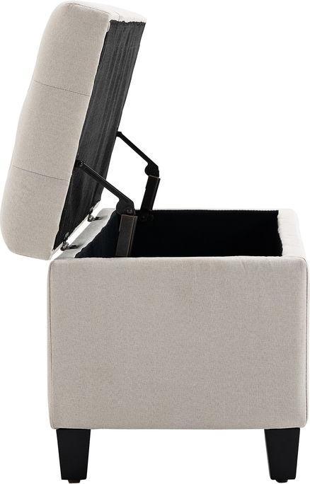 Image du produit Swisshandel24 banquette banquette rembourrée avec espace de rangement banquette coffre couloir chambre salon (100 cm)