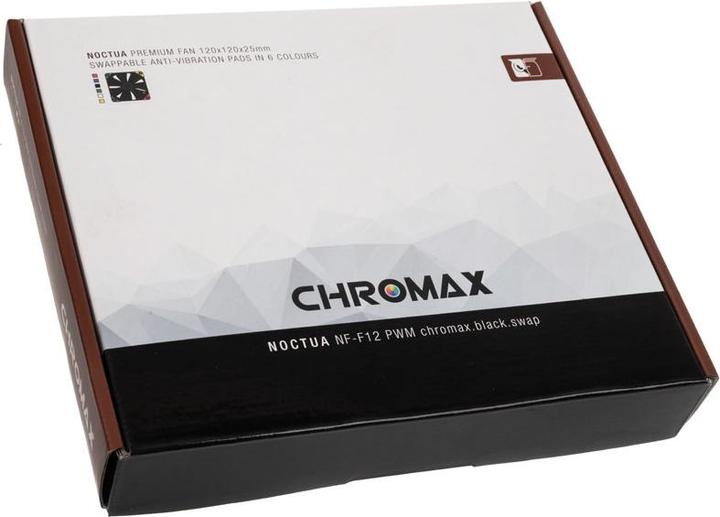Produktbild Noctua NF-F12 PWM chromax.black.swap (120 mm, 1 x)