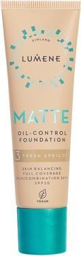 Lumene Matte Oil-Control Foundation Spf20 3 Fresh Apricot 30ml