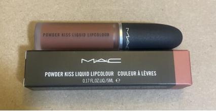 Actual product image MAC Cosmetics Powder Kiss Liquid Lipcolour (979 Impulsive)