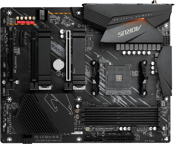 Productafbeelding Gigabyte B550 Aorus elite AX V2 (AM4, AMD B550, ATX)